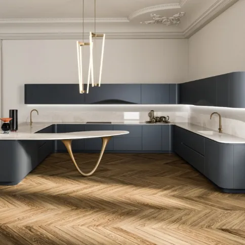 Cucina Design con penisola Ola 02 di Snaidero