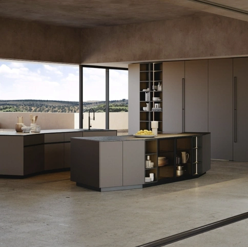 Cucina Design con doppia isola Orbita 01 di Snaidero