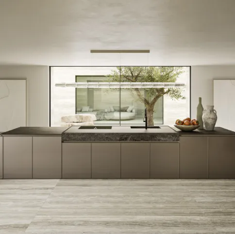 Cucina Design con isola Quadra 01 di Snaidero