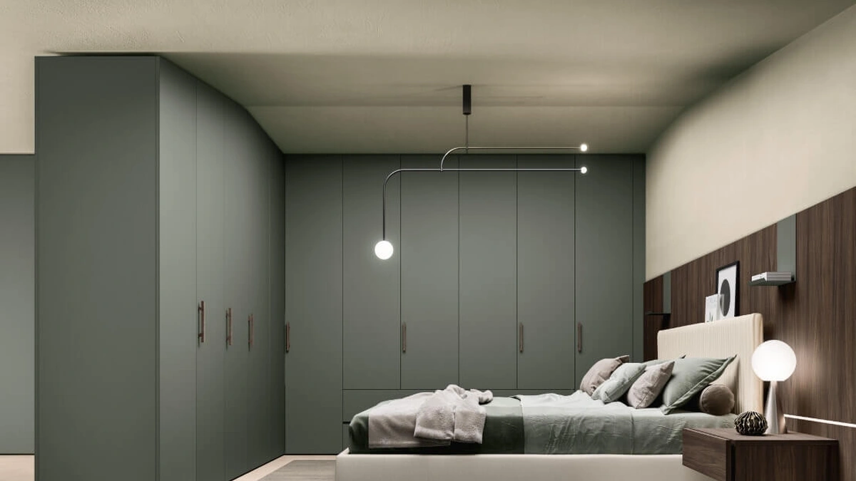 Armadio battente angolare Alterna SM2005 di Zalf