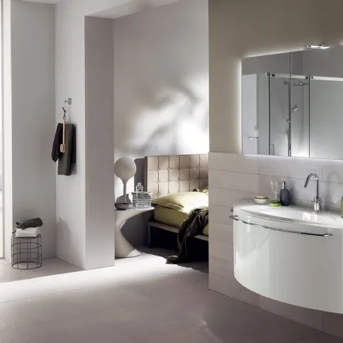 Mobile da Bagno Aquo Laccato Lucido Bianco di Scavolini Bathrooms