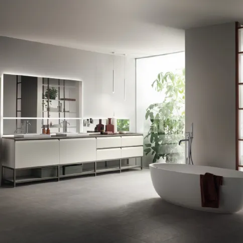 Mobile da Bagno Formalia Laccato Opaco Bianco Prestige di Scavolini Bathrooms