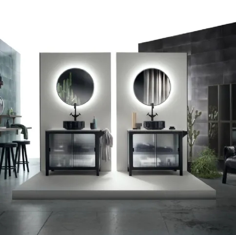 Mobile da Bagno Mistfits Bathroom in Metallo e Vetro di Scavolini Bathrooms