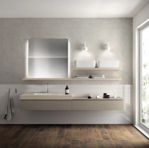 Mobile da Bagno Qi Laccato Opaco Visone di Scavolini Bathrooms