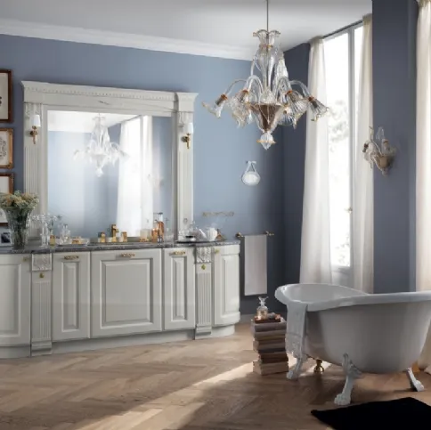 Mobile da Bagno Baltimora Laccato Opaco Grigio Airone di Scavolini Bathrooms