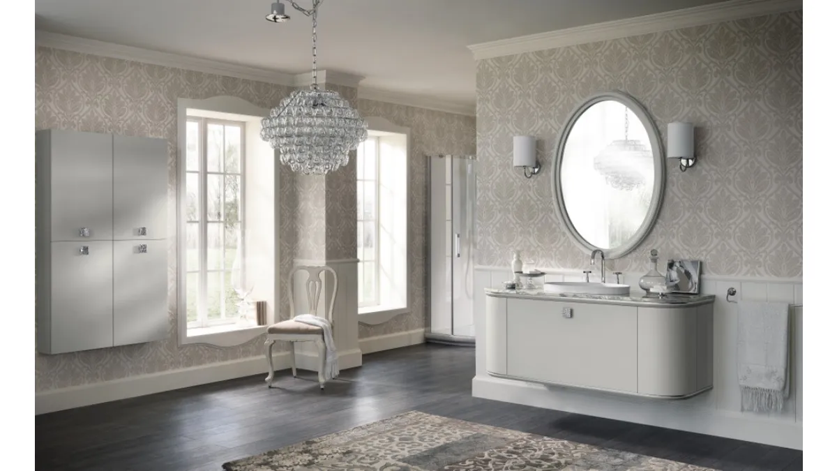 Mobile da Bagno Magnifica Laccato Opaco Grigio Airone di Scavolini Bathrooms