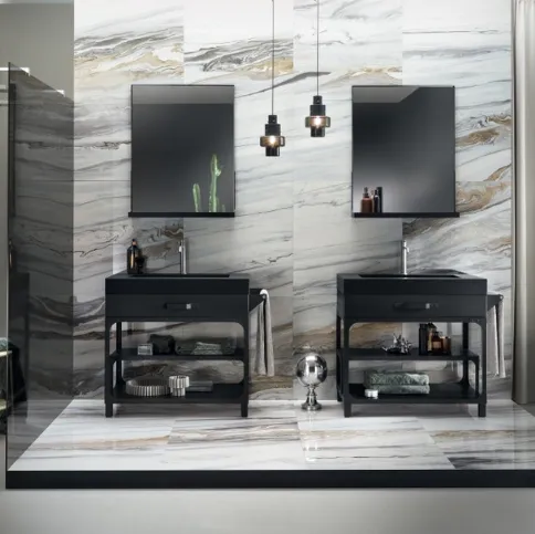 Mobile da Bagno Mistfits Bathroom Absolute Dark di Scavolini Bathrooms