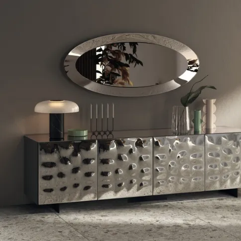 Madia Sideboard 02 in vetro specchiato Glow di Scavolini