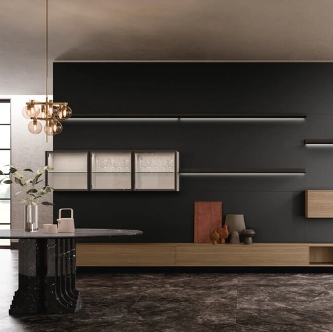 Parete Attrezzata SpaceMakers day SM2225 di Zalf