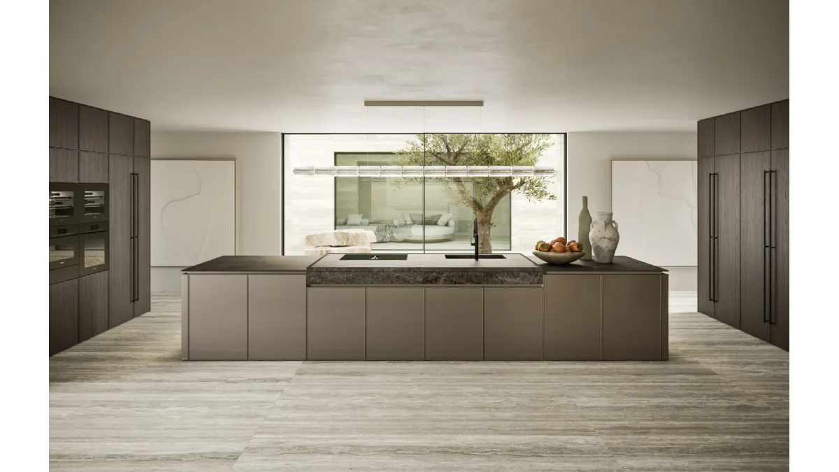Cucina Design con isola Quadra 01 di Snaidero