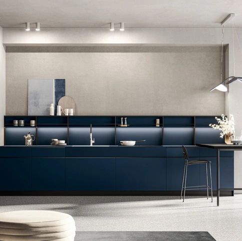 Cucina Moderna lineare Tratto_10 04 in HPL di Arredo3