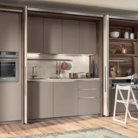 Cucina Moderna Boxi Grigio Selce di Scavolini