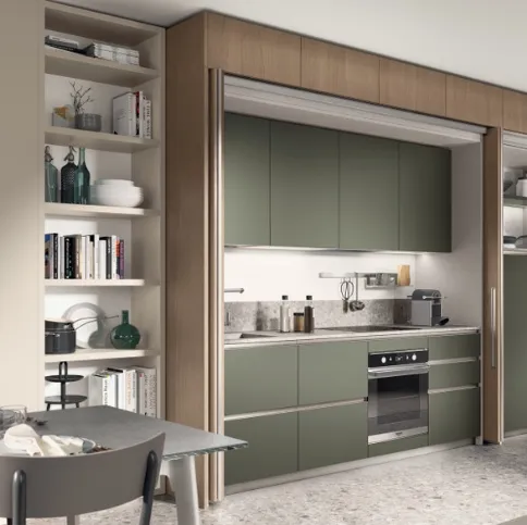 Cucina Moderna Boxi Verde di Scavolini