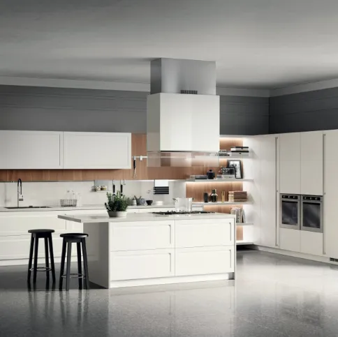 Cucina Moderna Carattere Bianco Prestige di Scavolini