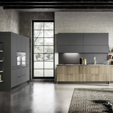 Cucina Moderna ad angolo in laminato e laccato Cloe 03 di Arredo3