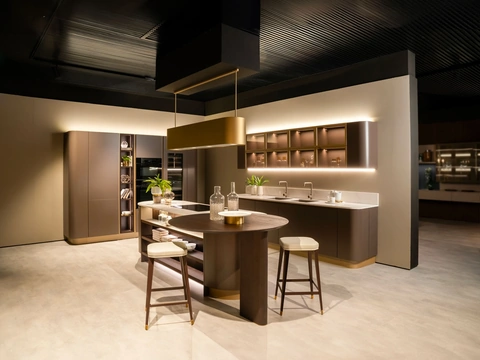 Cucina Moderna con isola Clover Design 00 di Lube