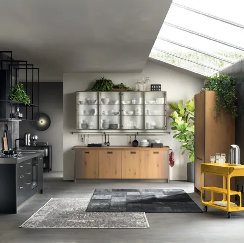 Cucina Moderna Diesel get Together Ruxe Wood Gradient di Scavolini