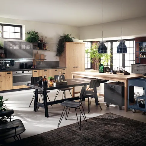 Cucina Moderna Diesel Social Kitchen in Rovere Nodato di Scavolini