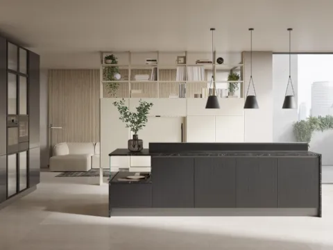 Cucina Moderna con isola Immagina 01 di Lube