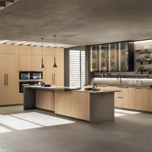 Cucina Moderna Mia in Rovere Grano di Scavolini