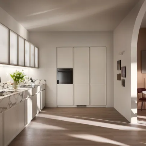Cucina Moderna ad angolo Poetica 02 in legno di Frassino di Scavolini