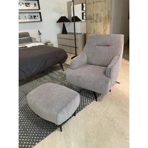 Poltrona Urbino con pouf Rosini