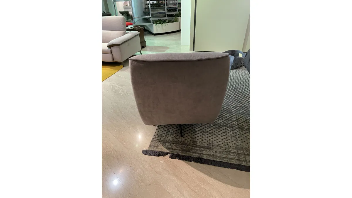 Poltrona Urbino con pouf Rosini