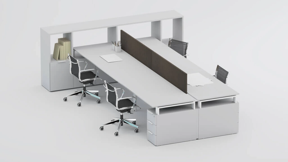 Scrivania operativa SM2570 di Zalf